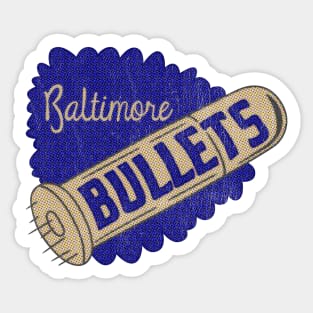 Retro Baltimore Bullets Basketball 1963 Sticker